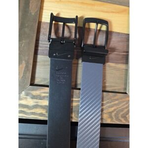 Nike genuine leather s 5035055 Size 38 2 Belts‎ Reversible Black Grey